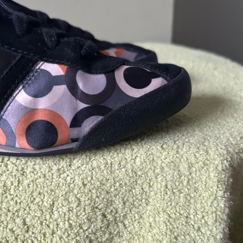 Coach Paxton Black and Multicolor Patterned Sneakers - Picture 4 of 14